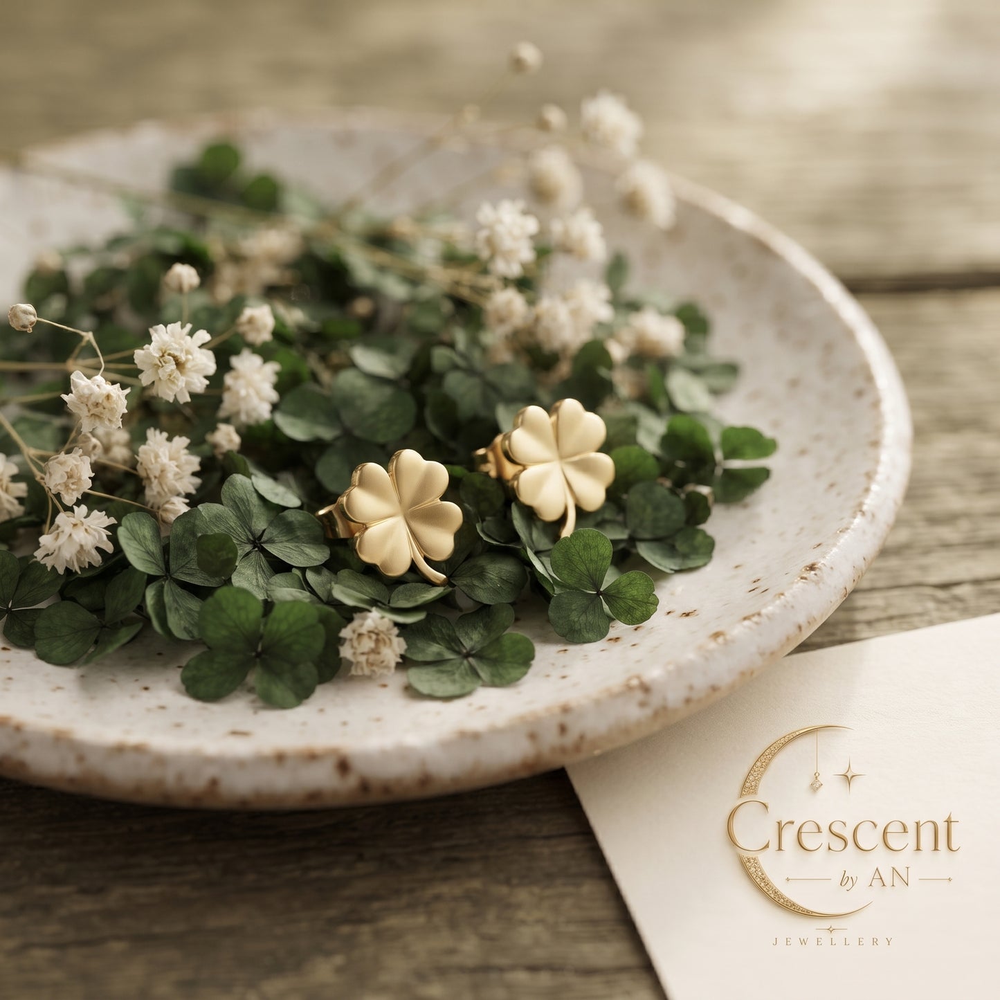 Mini Clover Stud Earrings