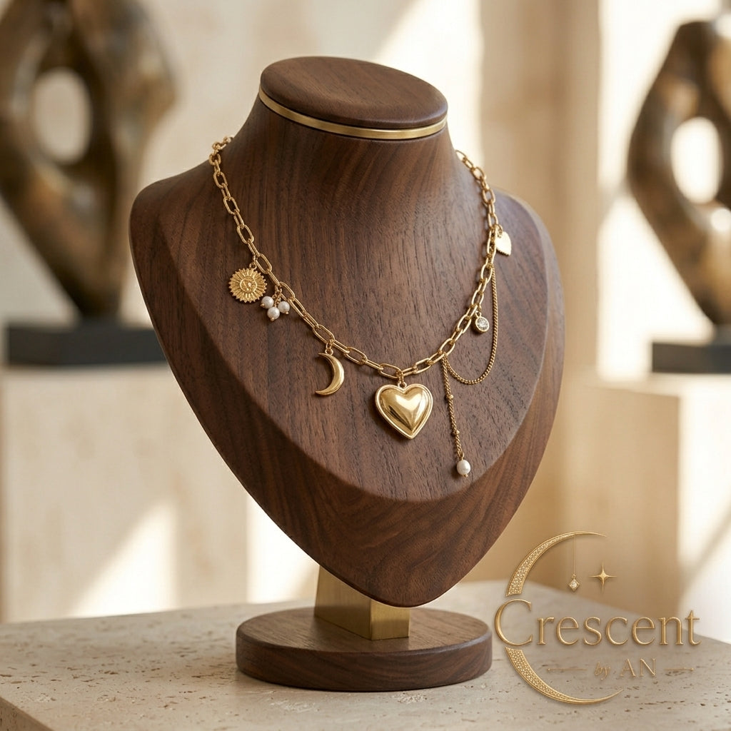 Crescent Charm Necklace