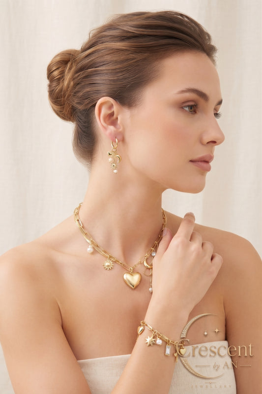 Crescent by An – Amore & Stars Charm Jewellery Set