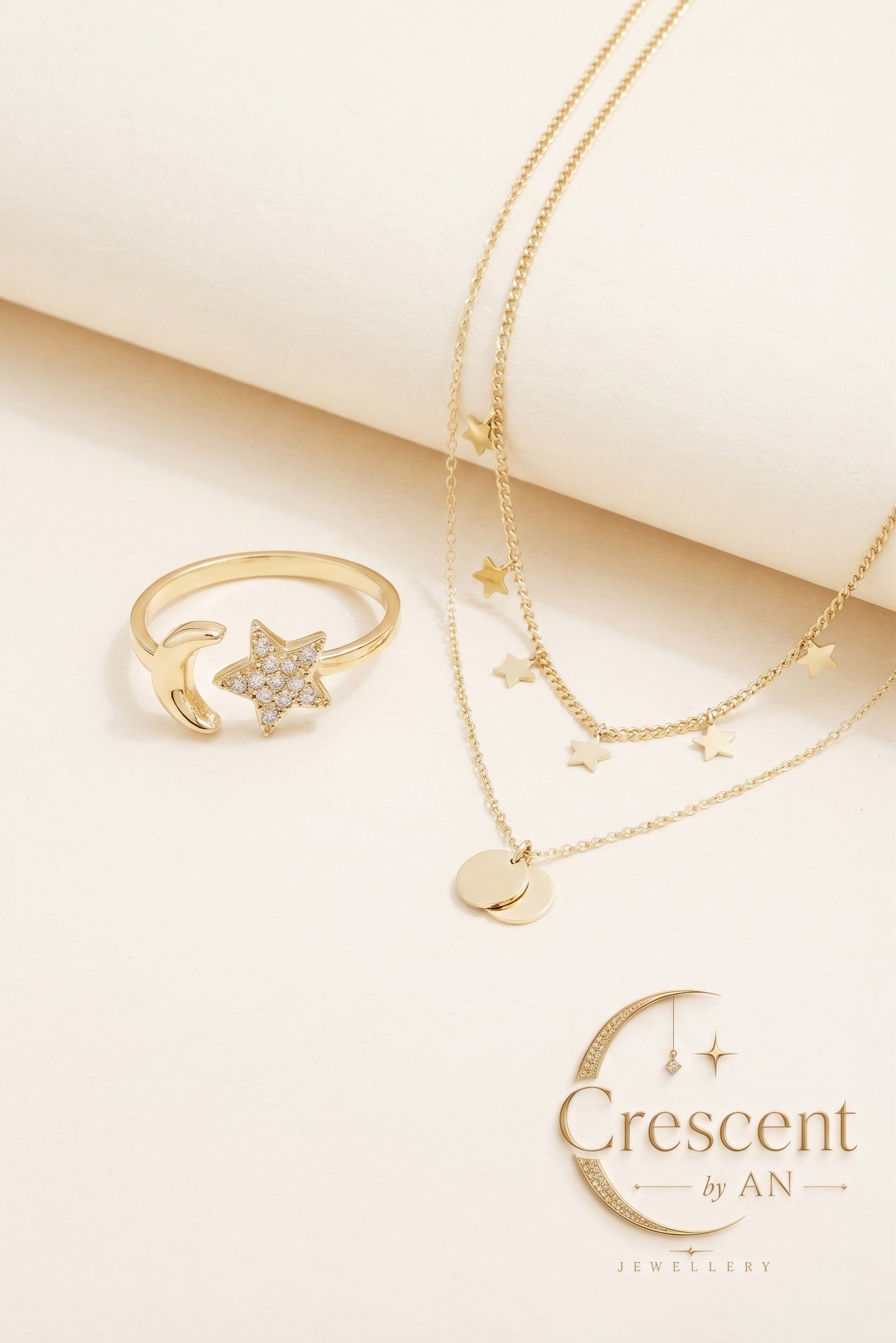Crescent by An – Celestial Starlight Jewellery Set