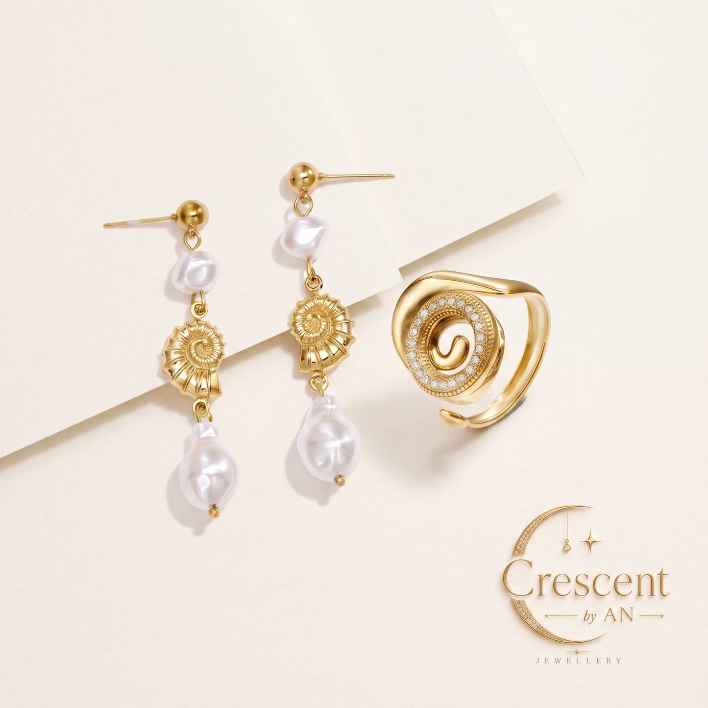 Crescent by An – Oceanic Elegance Jewellery Set