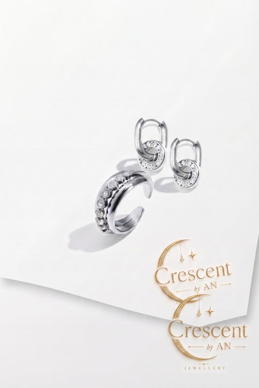 Crescent by An – Radiant Harmony Jewellery Set