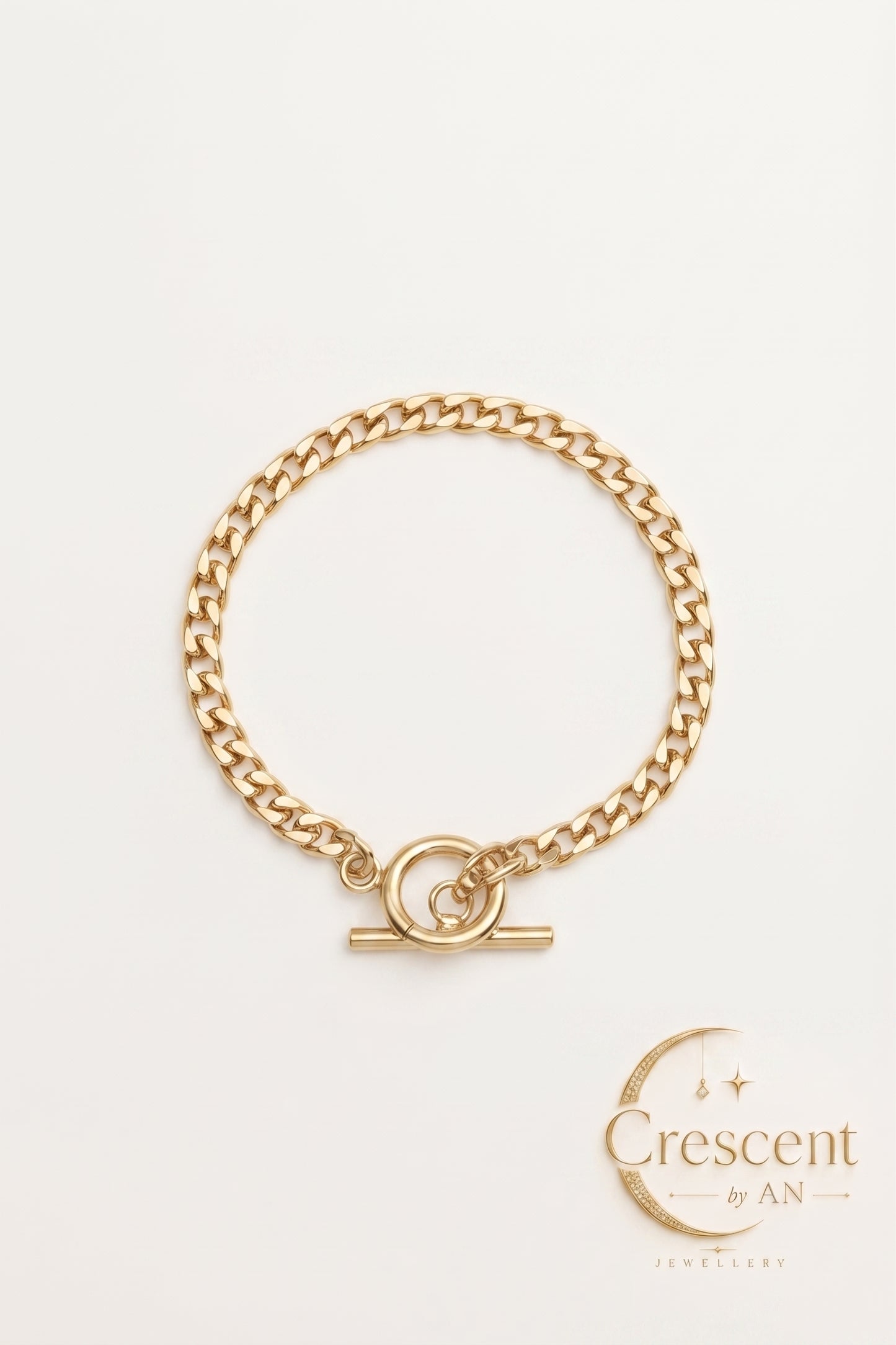 Gold Toggle Bracelet - Classic Series