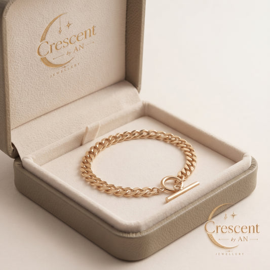 Gold Toggle Bracelet - Classic Series