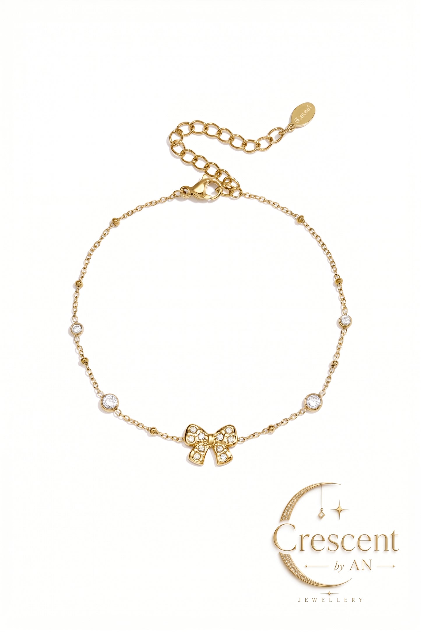 Zircon Bow Knot Bracelet