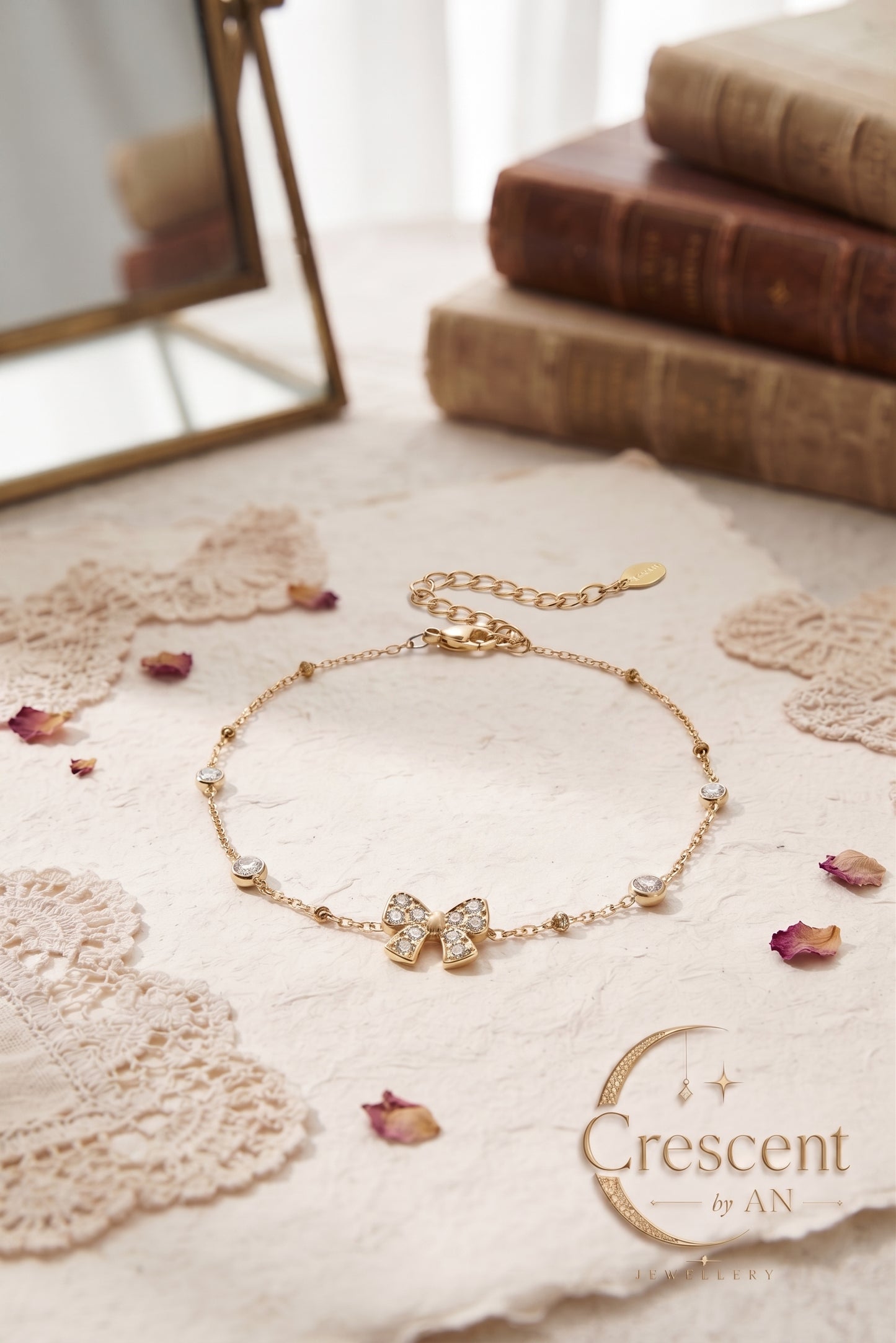 Zircon Bow Knot Bracelet