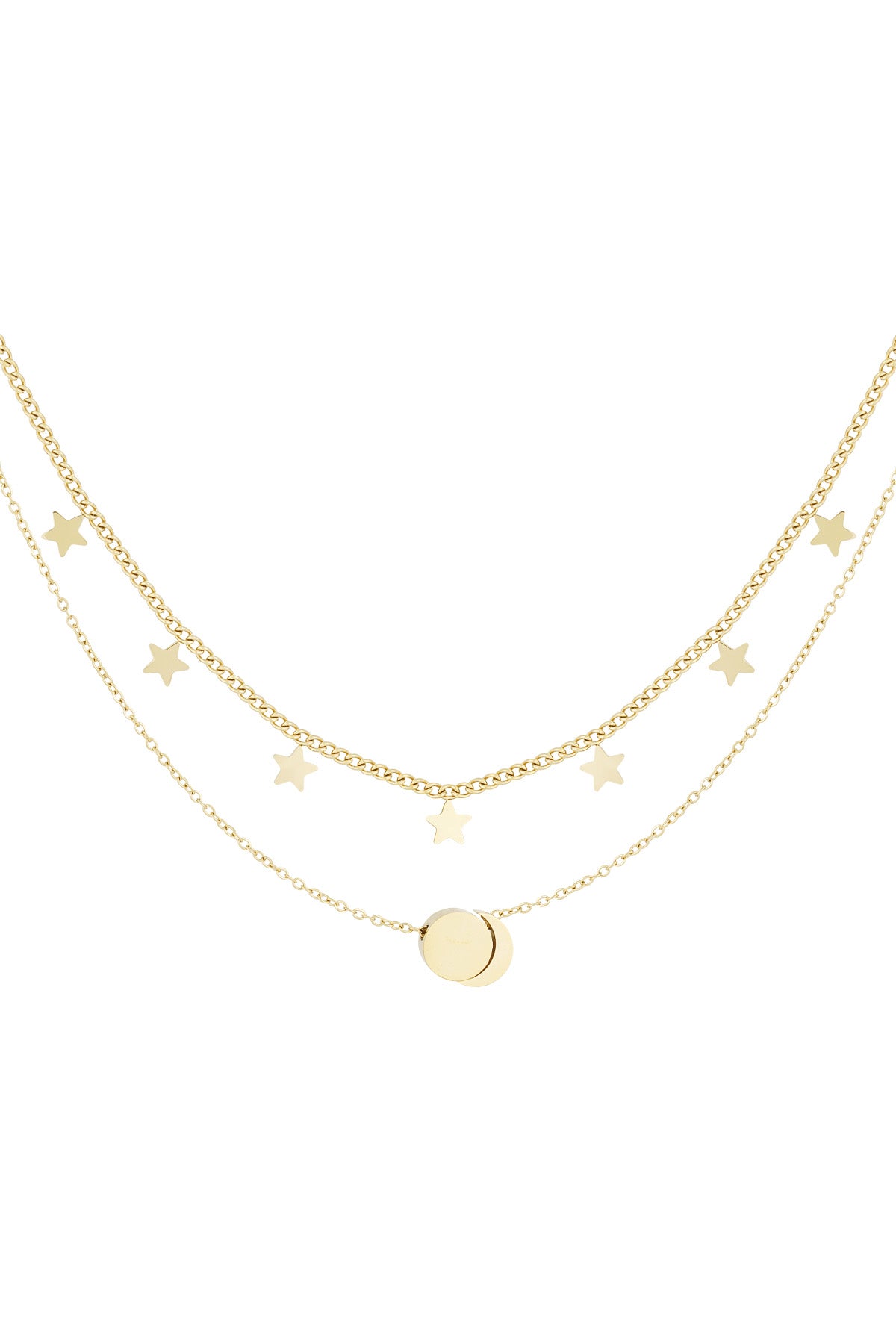 Celestial Double Layer Star Necklace